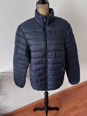 Steppjacke wie Daunenjacke M blau