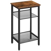 Beistelltisch Sofatisch Telefontisch 2 Gitterablagen 38x28cm