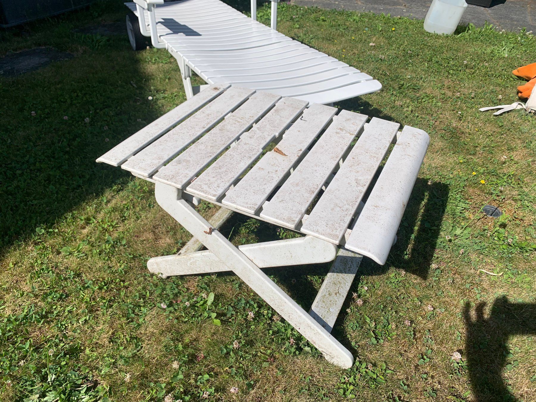 Sedie a sdraio: Sonnenliege mit Beistelltischchen – Usato da Hüntwangen venduto da PapaBob 4