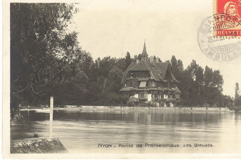 Cartoline postali: Nyon - Pointe de Promentoux +1930 – Usato da Emmenbrücke venduto da teestube