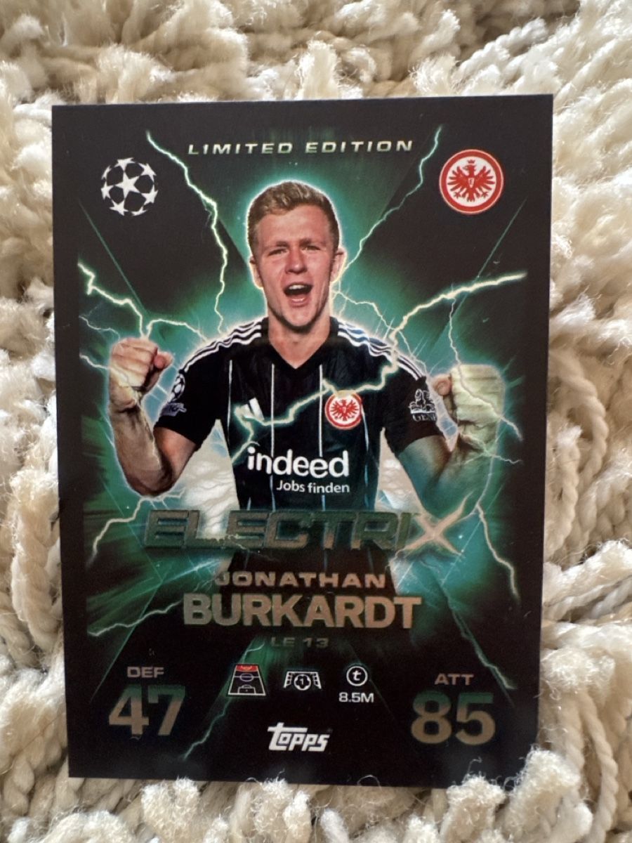 Topps Carte collezionabili: Topps Match Attax Extra Jonathan Burkardt – Nuovo (secondo la descrizione) da Muolen venduto da Pelon1