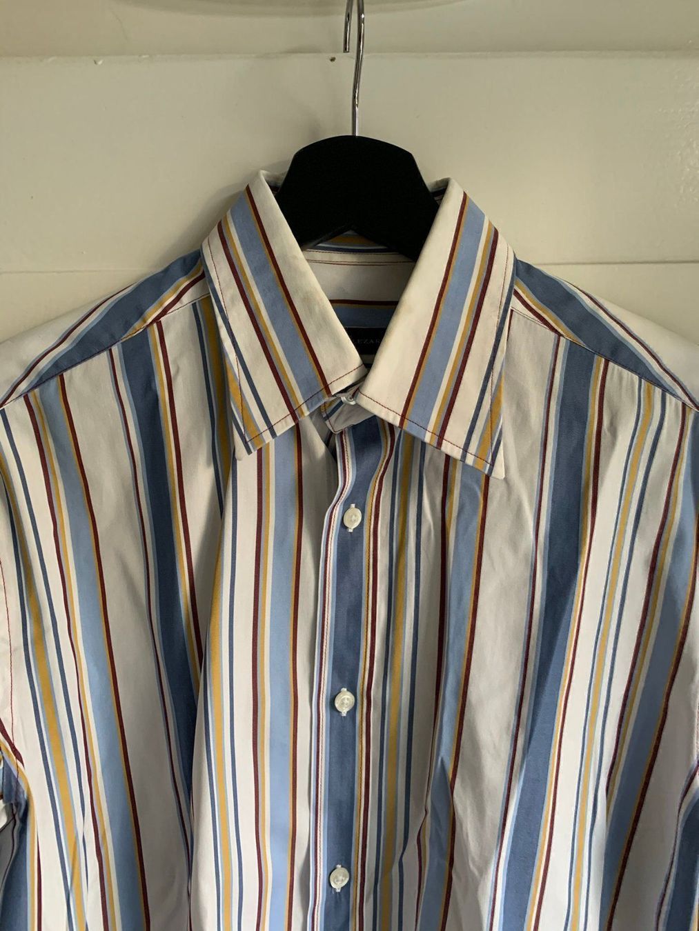 Camicie: RENÉ LEZARD - Vintage Hemd gestreift 38 – Usato da Zürich venduto da Diazaio 1