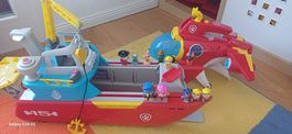 PAW Patrol Spielzeugschiff mit Figuren gebrauchter Zustand
