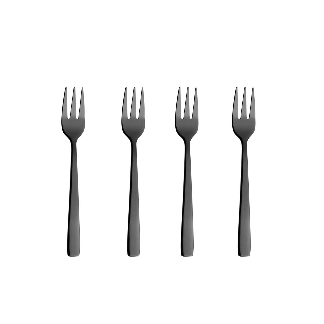 Gabeln: Kuchengabel Besteck RAW schwarz 4er Set – Neu und originalverpackt aus Wettingen von kochshop