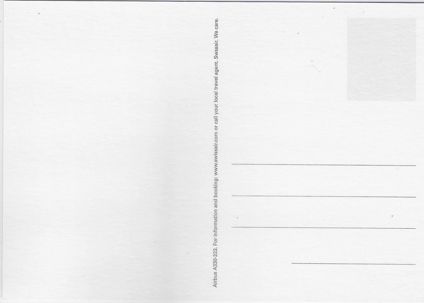 Cartoline postali: Swissair - Airbus A330-223 – Usato da Ettingen venduto da Kartenplanet 1
