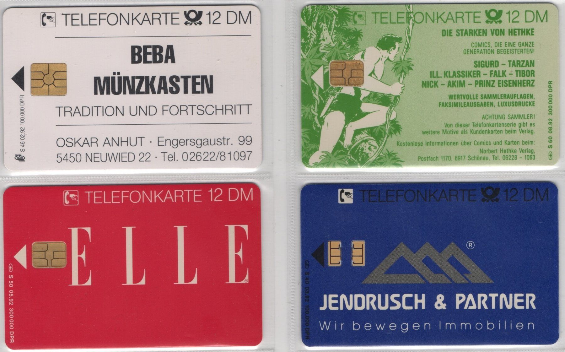 Schede telefoniche: 4 volle deutsche Telefonkarten der S-Serie – Nuovo (secondo la descrizione) da Eglisau venduto da Chperfins 1