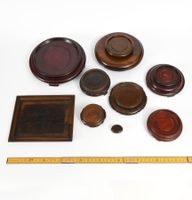Konvolut von 9 chinesischen Holz Ständen  No. 5.1