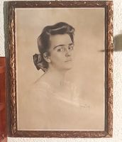 Joli portrait signé