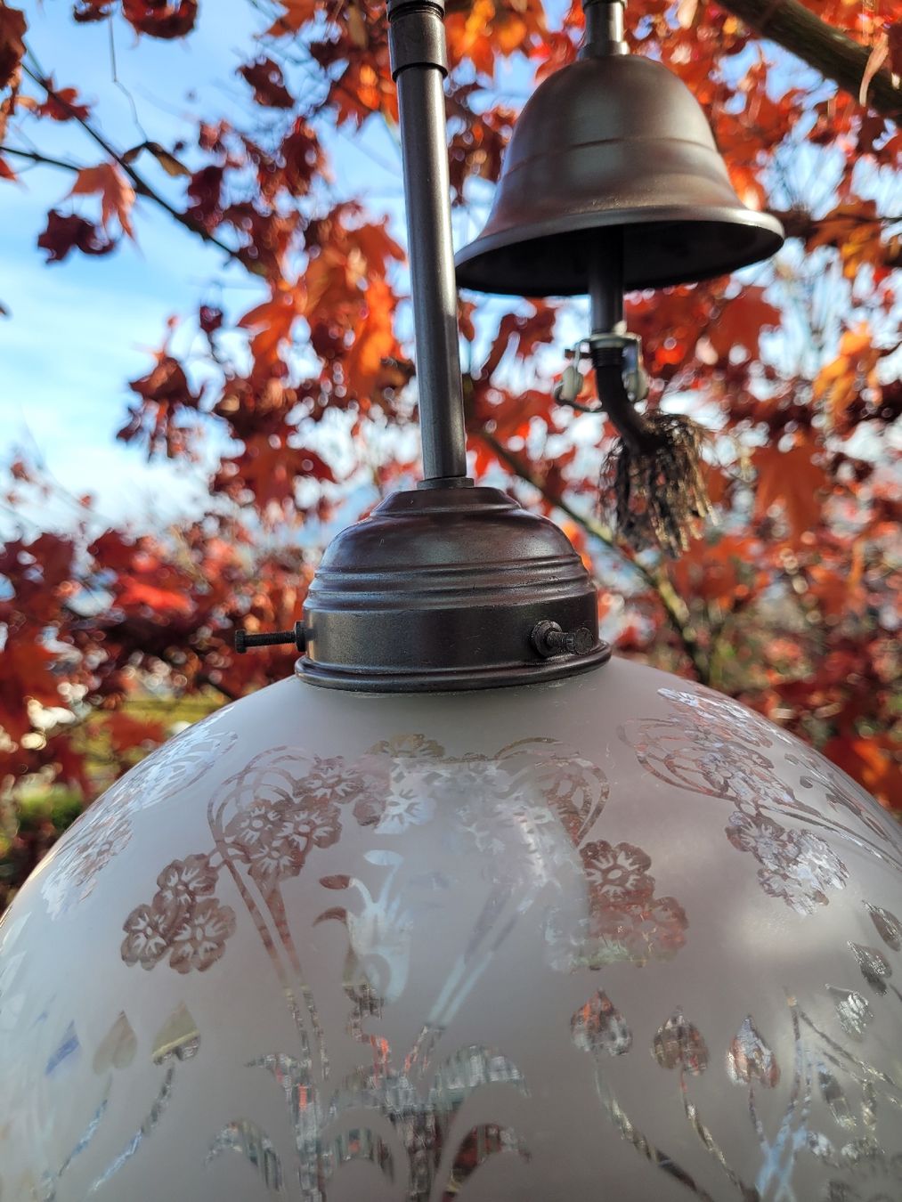 Lampade: Vintagelampe im viktorianischen Stil mit Perlenfransen – Usato da Richterswil venduto da MANANA_24 2