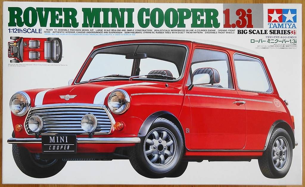 Tamiya Kit di modellismo & Modellini statici: Tamiya Rover Mini Cooper 1.3i 1:12 – Nuovo e nell'imballaggio originale da Frümsen venduto da Malibu69