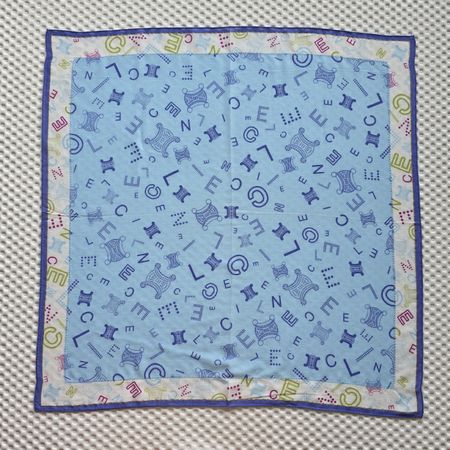 CELINE Vintage Tuch 58x58 cm Baumwolle