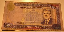 Turkmenistan, 5000 Manat, 2000