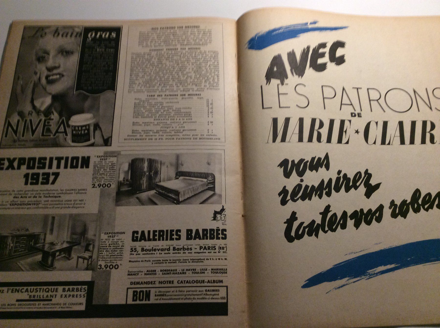 Zeitschriften & Magazine: Marie-Claire Magazine - 1937 – Gebraucht aus Genève von edelweiss1900 7