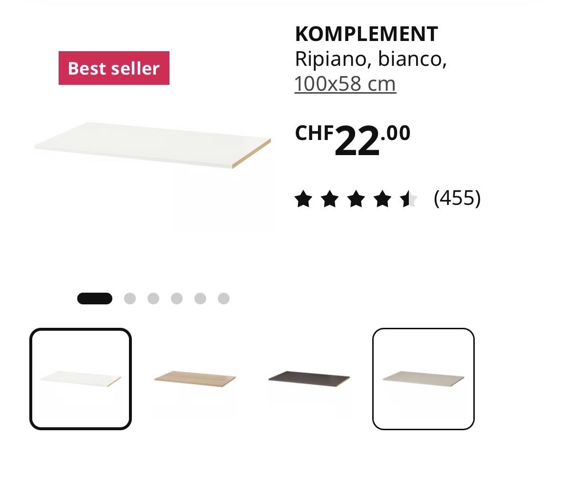 Armadi: 4 Ikea Komplement Pax – Usato da Zürich venduto da gemmss 2