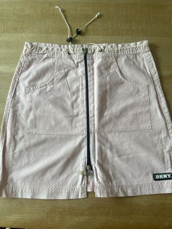 DKNY: hübscher Rosa Sommer rock, Herzmuster 36, Baumwolle