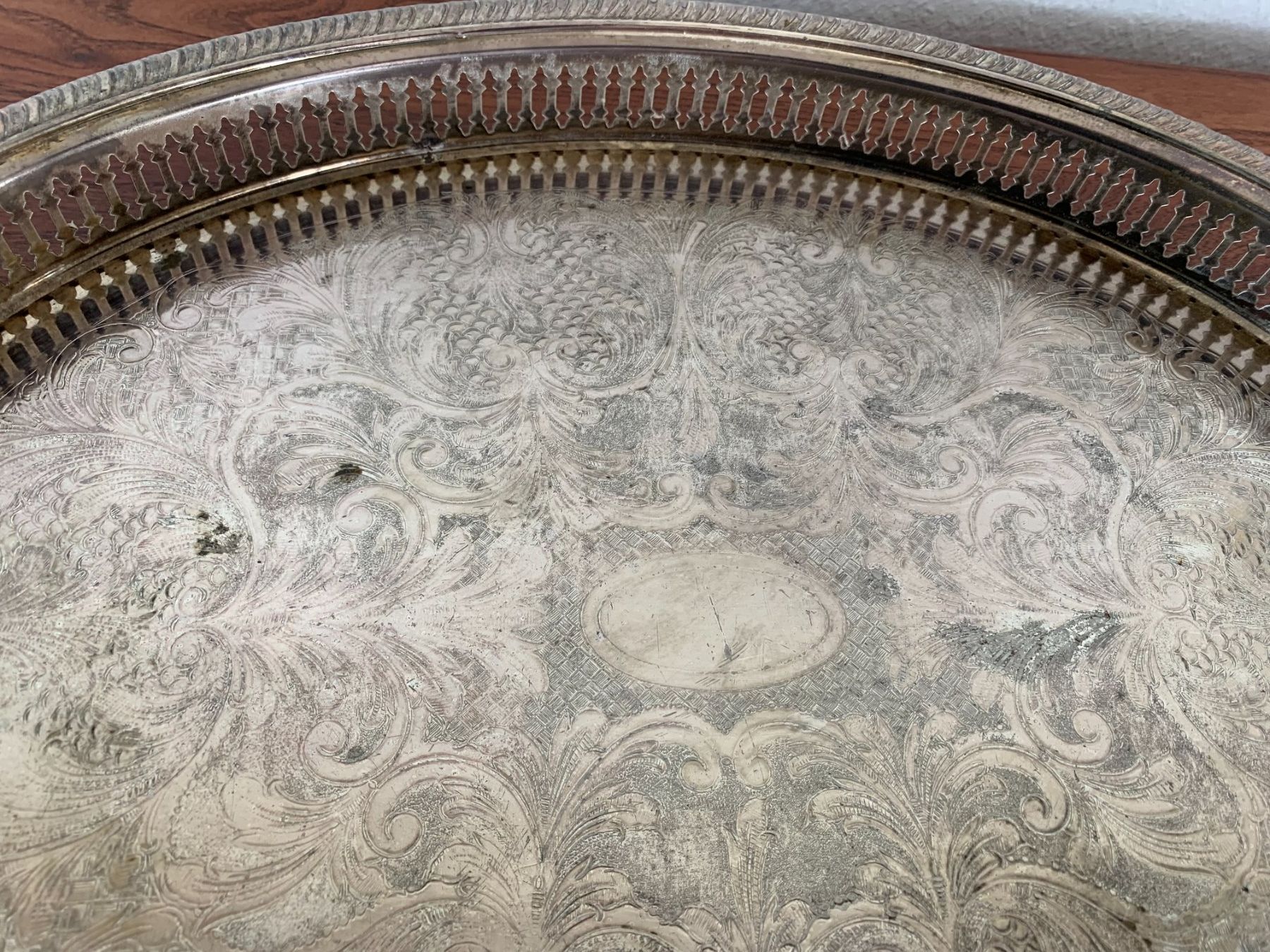 Piatti di portata: Versilbertes Servier Tableau / Tablet – Usato da Worb venduto da farben20zauber 4