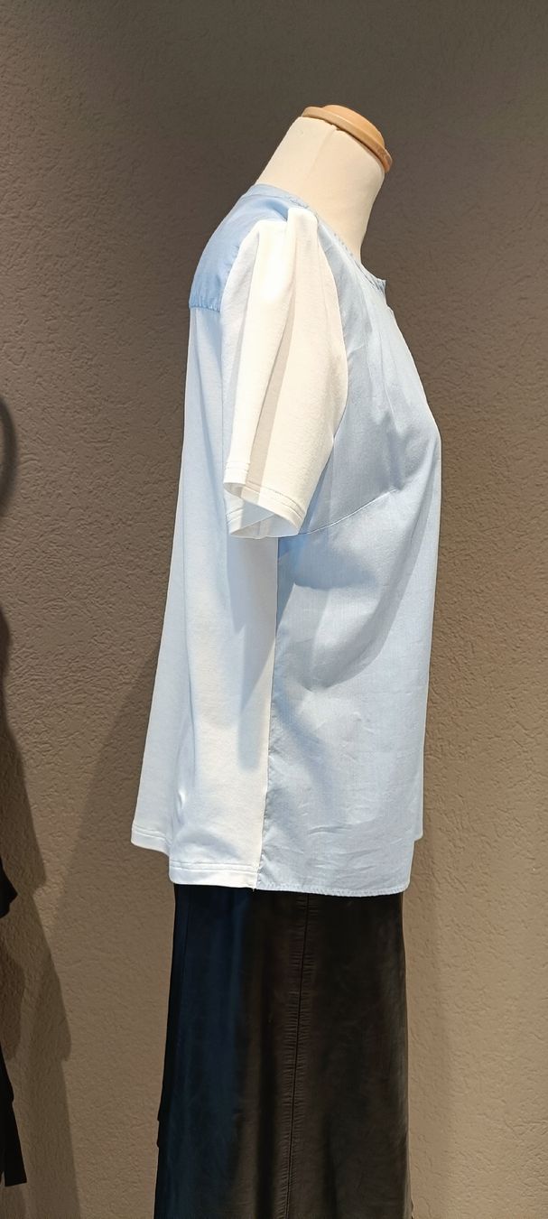 Navyboot Blusen: Navyboot Sommerbluse Gr. 38 Hellblau/Weiss – Gebraucht aus Zollikofen von Proseco 1