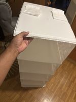 Hängeregal weiss 6 Fächer Stoff für Kleiderschrank neu