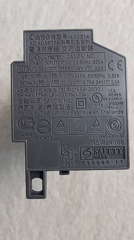 Drucker: Canon K30314 Drucker-Netzteil – Neu und originalverpackt aus Fraubrunnen von laki07