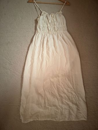 Maxikleid cremefarben / Weiß Sommer  Grösse S 