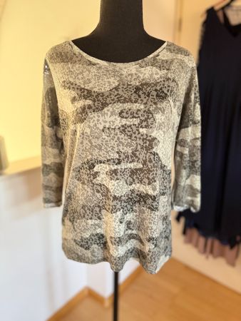 Langarm Shirt Damen Grösse 36 mit Pailletten mint