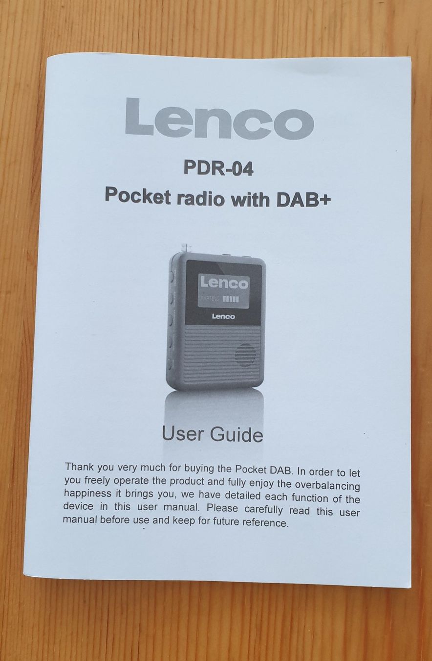Lenco Radio: Lenco PDR-04 Pocket Radio mit DAB+ – Usato da Schliern b. Köniz venduto da Renagrumpi 3