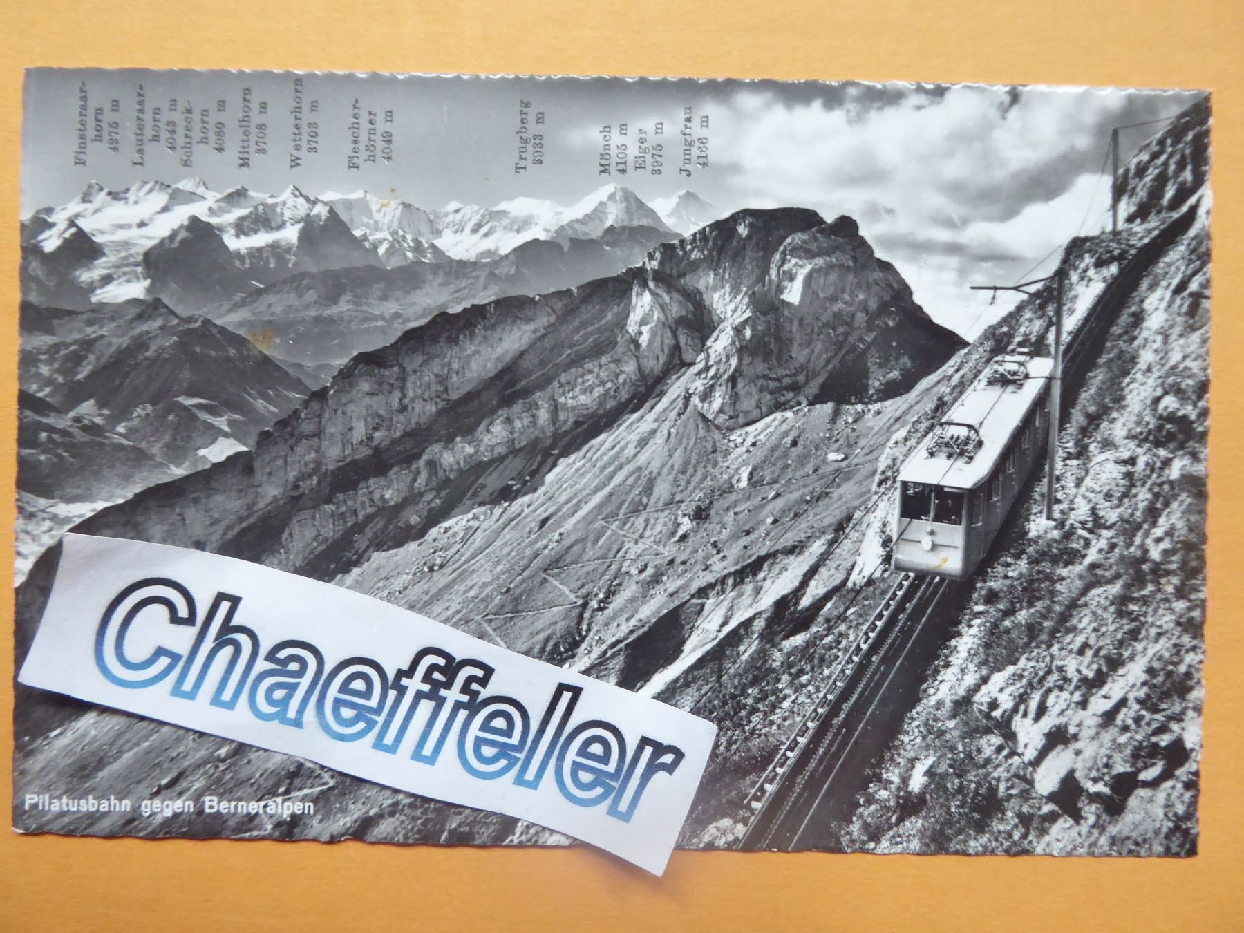 Cartoline postali: 1964 Pilatusbahn gegen Berneralpen – Nuovo (secondo la descrizione) da Zürich venduto da Chaeffeler
