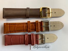 3 Stück Uhrenarmband 20mm, bracelets de montre