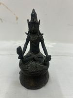 antiker Bronze-Buddha Gottheit Tara aus dem 18. Jh.