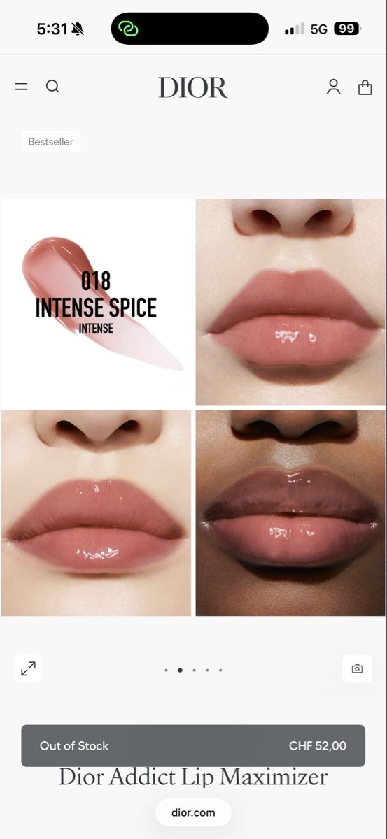 Dior Make-up: Dior Addict Lip Maximizer 018 Intense Spice – Nuovo e nell'imballaggio originale da Luzern venduto da sas_r89l 2