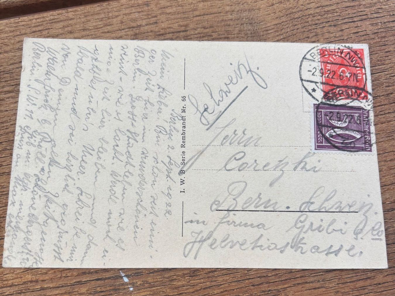 Cartoline postali: AK BERLIN 1922. Schlossplatz. – Usato da Utzenstorf venduto da Rose0303 2