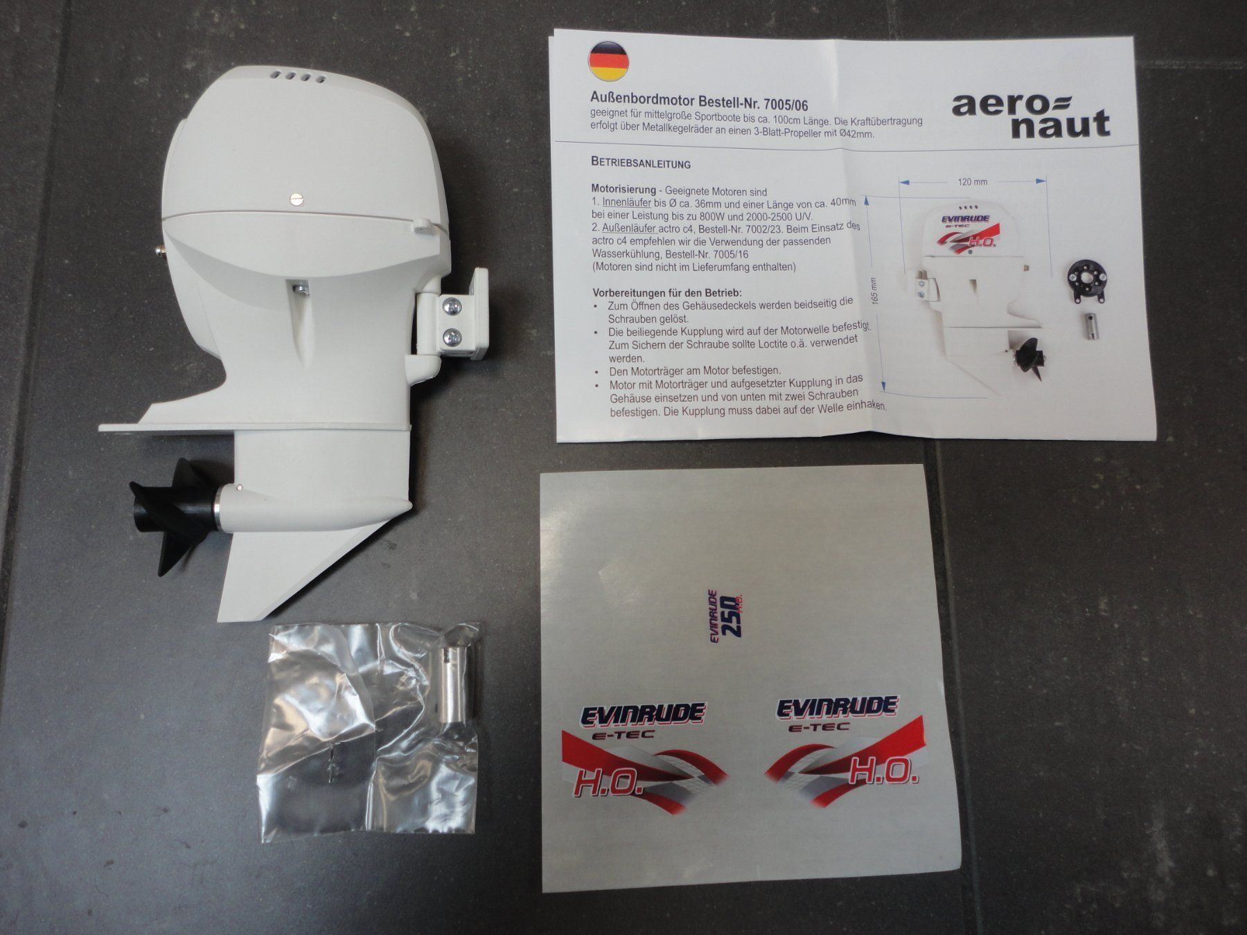 RC Modellbau: Aussenbordmotor Evinrude – Neu und originalverpackt aus Horgen von RcModell