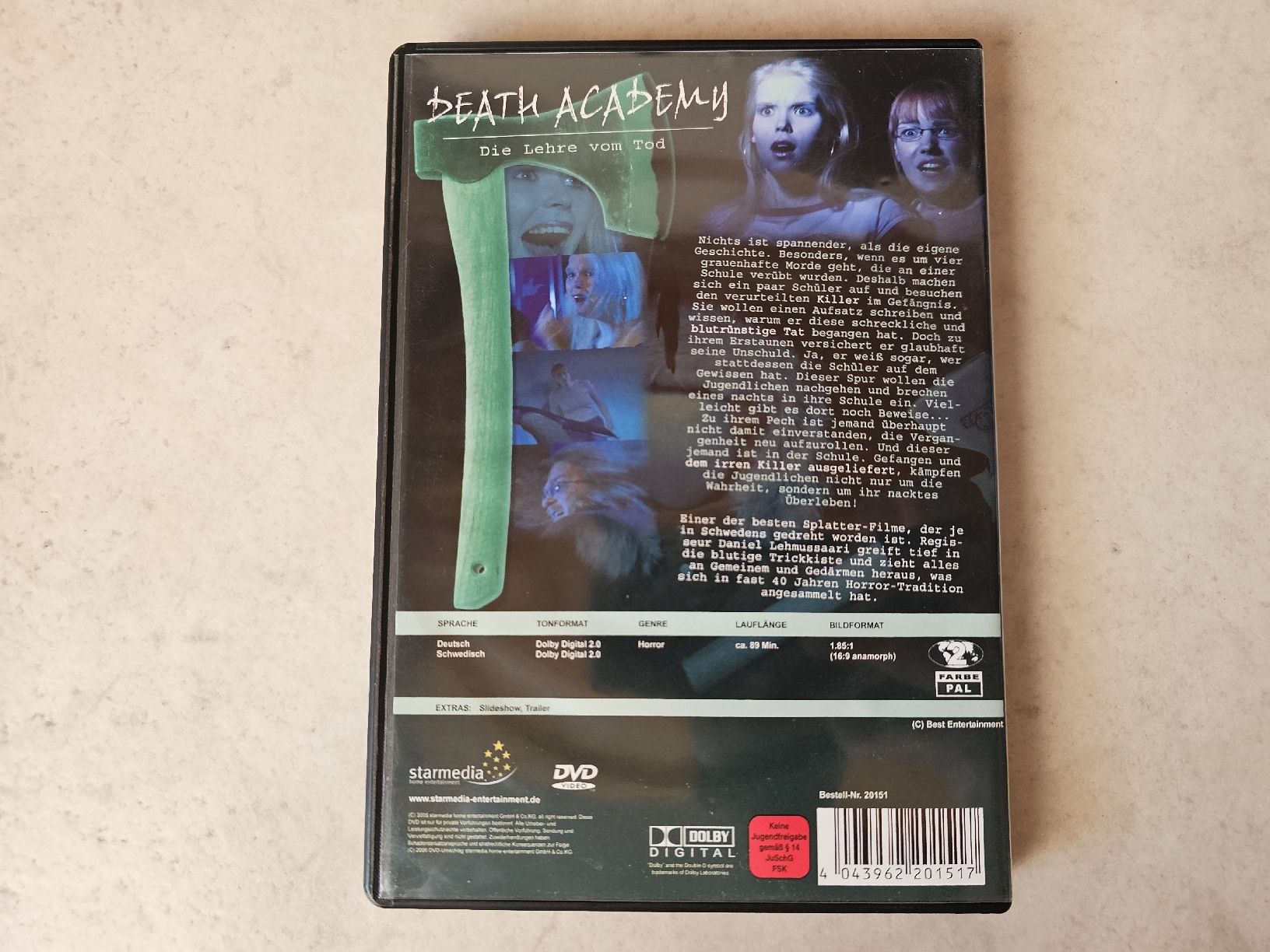 Tutti i DVDs: Death Academy  -  Die Lehre vom Tod – Usato da Schneisingen venduto da backstore24 1