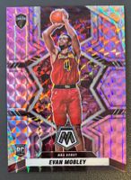 NBA Evan Mobley 2021 Mosaic Purple Numbered Rookie Card /49