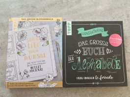 2 Bcher Bullet Journal und Alphabete neuwertig