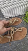 ✨️ LAZAMANI Sandalen Strass aus Leder 37 ✨️