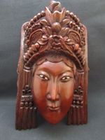 Geschnitzte Holz-Maske Asien