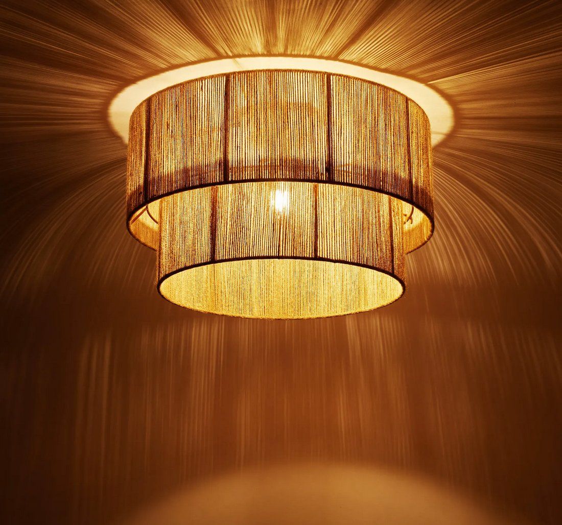 Lampadari & plafoniere: Deckenleuchte Lignea Lux aus Jute Boho-Stil, Wickeltechnik, – Nuovo (secondo la descrizione) da Steinhausen venduto da Retourenprofis