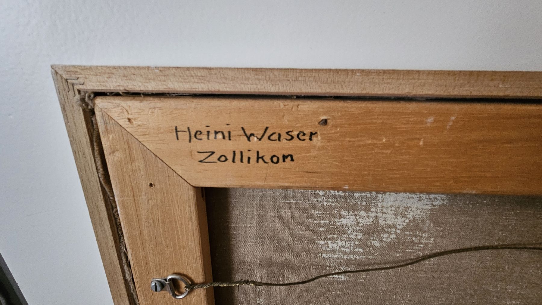 Dipinti: Heini Waser, Gemälde "Pflanzplätz mit Sonnenblumen", 1990 – Usato da Embrach venduto da coegli 3