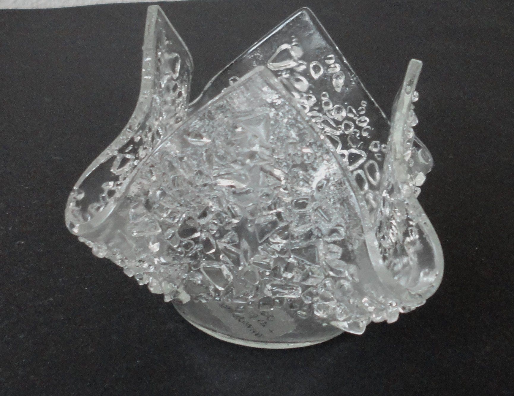 Portacandele: Teelichthalter "Zipfellicht Icestar"/Atelier Glasklar – Usato da zürich venduto da parts5060 3