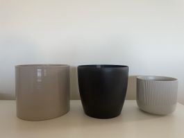 Schöne Pflanzen-Übertöpfe für Balkon & Innen, 3er Set 🪴