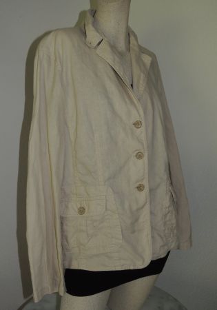 KUEHLENDE JACKE "100% LEINEN" CANDA C&A NEU L