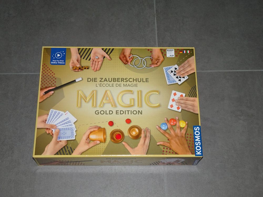 Thames & Kosmos Magic: Gold Edition – 150 Zaubertricks Für Kinder Ab 8 – Inkl. 96-seitigem Handbuch & Video-Tutorials Zauberkasten Für Kinder