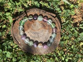 Armband Regenbogen Fluorit 8mm