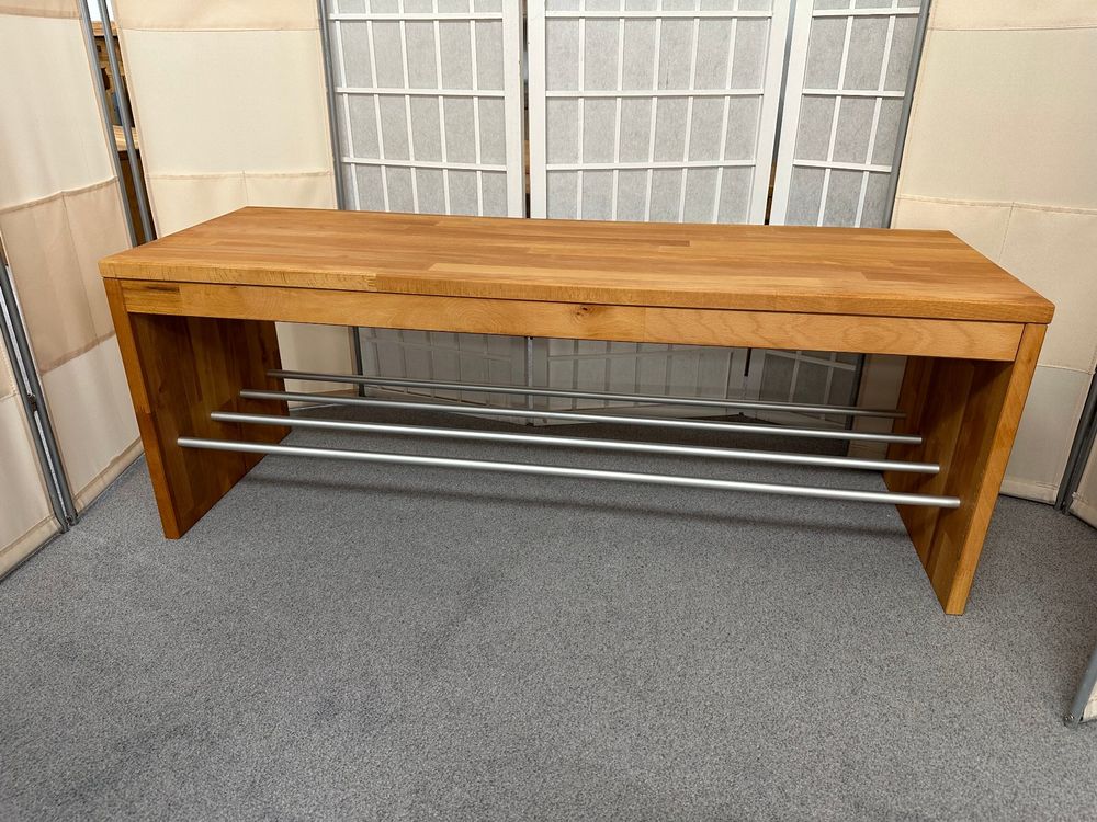 Schuhbank Sitzbank COMMA Kernbuche massiv 120 cm Kaufen auf Ricardo