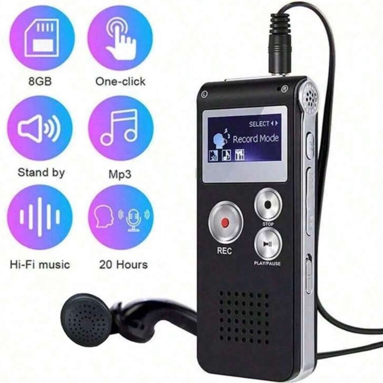 Enregistreurs: Digitaler Audiorecorder - neu! – Neuf avec emballage d'origine à Emmenbrücke par engueteDeal 1