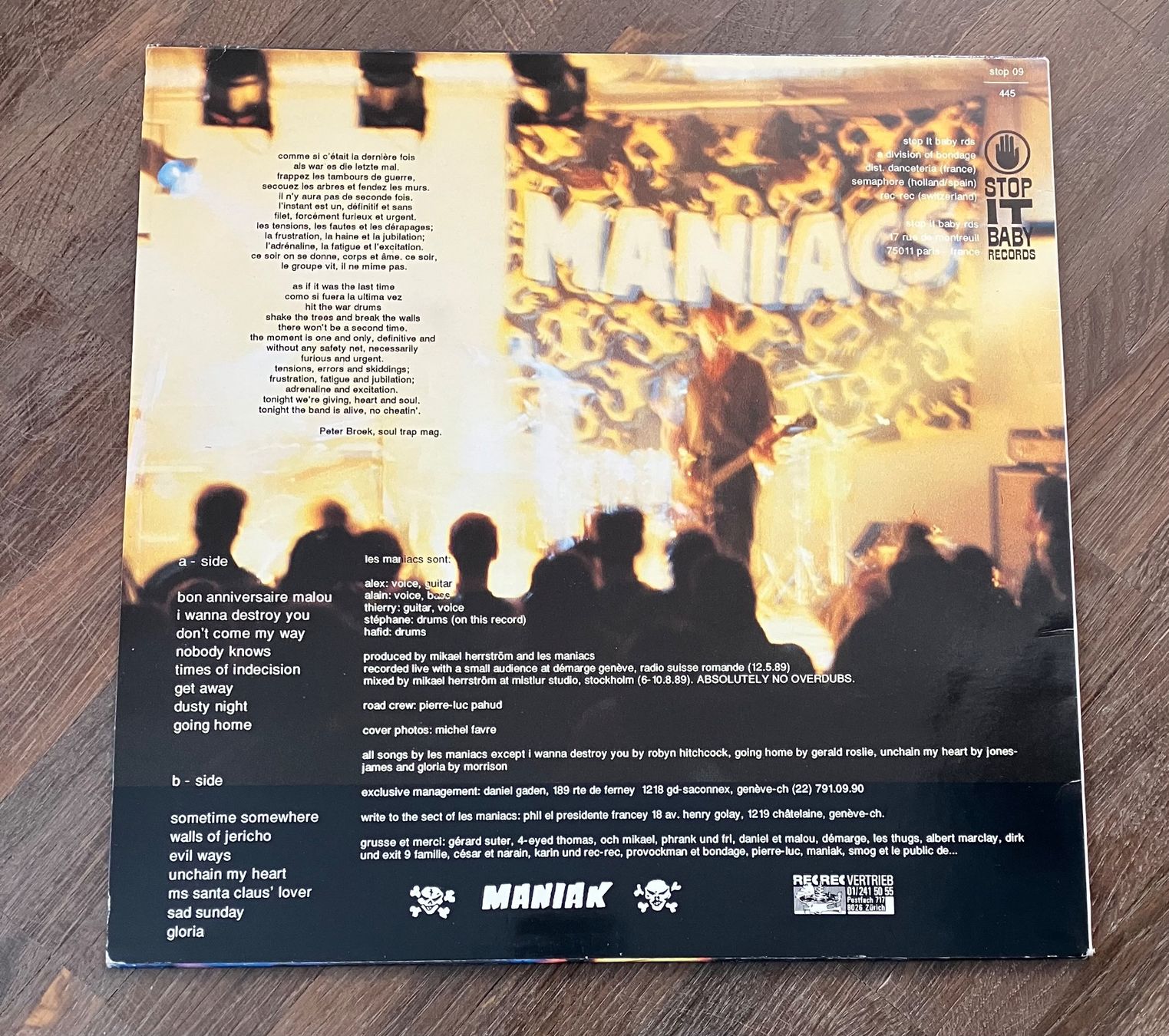 Dischi in vinile: MANIACS - LIVE AT BUDOKAN – Usato da steffisburg venduto da Dstauffer 2
