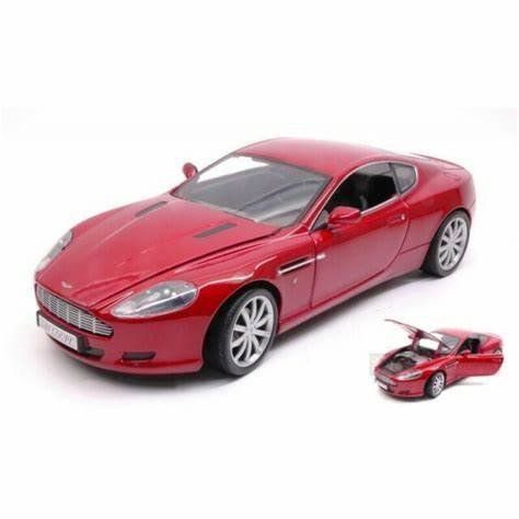 Aston Martin DB9 MotorMax 1/18 Grise – édition James Bond, Miniature Métal, Boîte D’origine