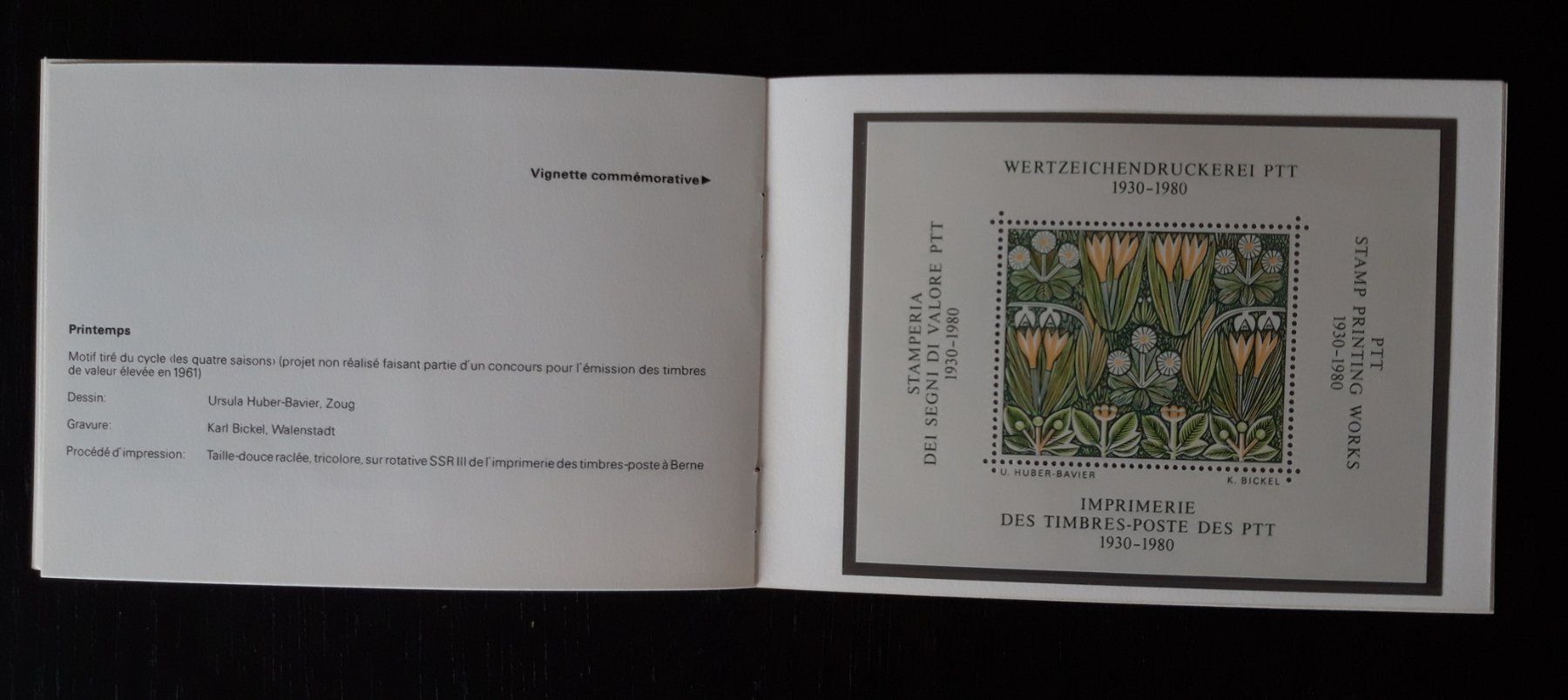 Tutti i francobolli: Heftchen Souvenir PTT mit postfrischen Marken – Usato da Buus venduto da papillon098 4