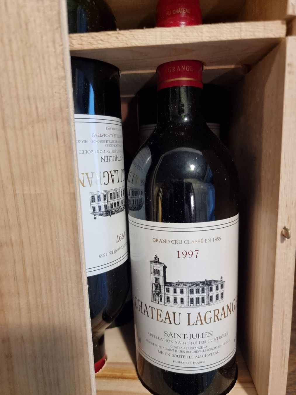Vino: 6 Flasche Chateau Lagrange 1997 – Nuovo e nell'imballaggio originale da Arosa venduto da horseracing 1